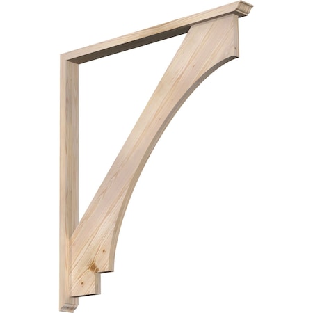 Ekena Millwork Imperial Traditional Smooth Bracket w/ Offset Brace, Douglas Fir, 3 1/2"W x 42"D x 48"H BKT0402X42X48IMP01SDF